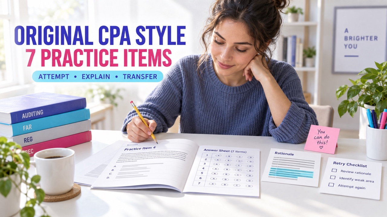 Original CPA Exam Style Questions: 7 Practice Items