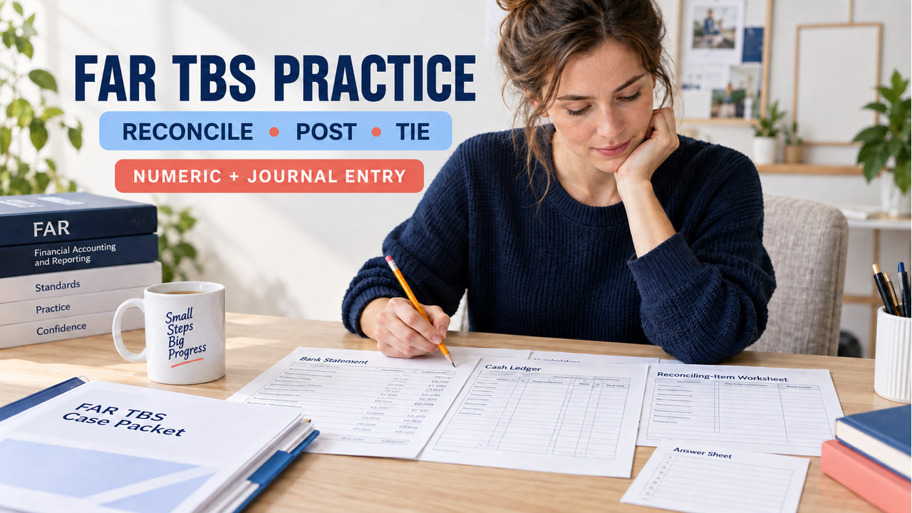 CPA TBS Practice: Original FAR Reconciliation Walkthrough