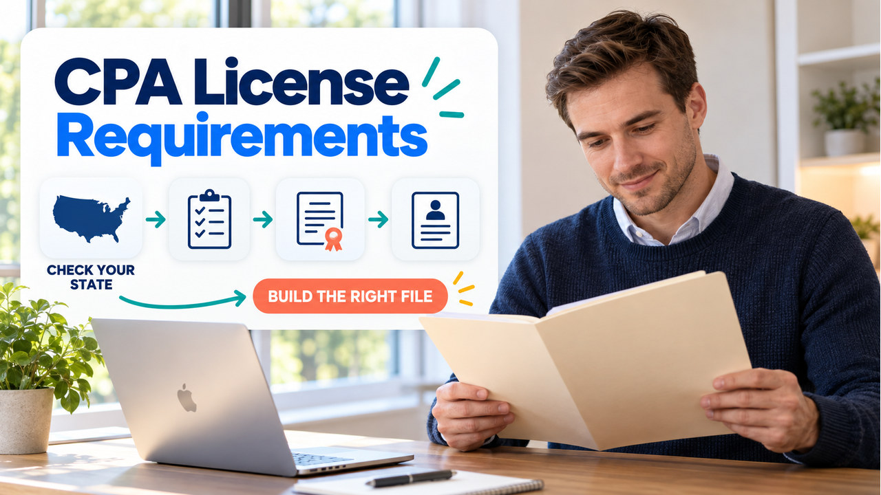 CPA license requirements state board application desk